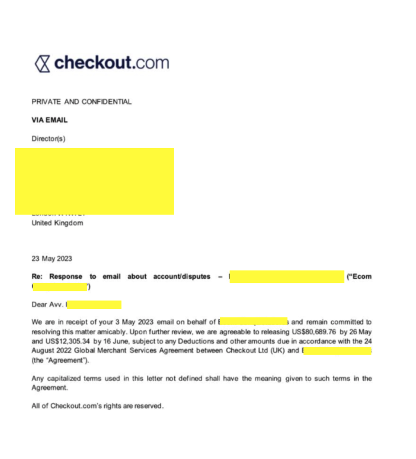 Checkout.com Email card 2